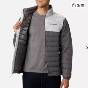Columbia Insulated Powder Lite Puffer Jacket With OmniHeat Men's M/ Women's L